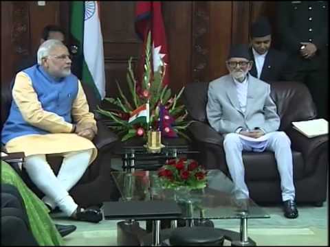 PM Narendra Modi meets PM of Nepal Sushil Koirala  PMO