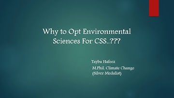 Environmental Sciences: Selection of optional Subject for CSS #CSS #Environmental_Sciences #Optional