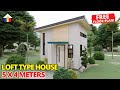 LOFT TYPE HOUSE DESIGN 5X4 METERS (20 SQM)