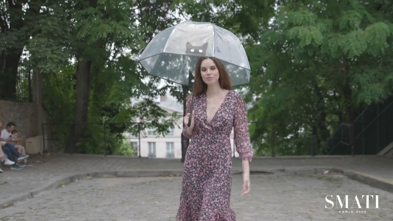 Regenwetter war gestern: Mit dem Transparenten Regenschirm Katze im Trend bleiben!