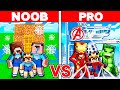 Avoir une famille de noob vs pro super hero sur minecraft 