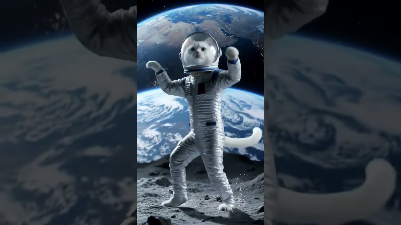 . “When You Send a Cat to Space and It Turns into a Pop Star! 🎤🌕🐱” 
