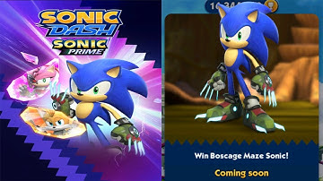 Sonic Dash - Boscage Maze Sonic New Character Coming Soon Update - All Characters Unlocked Gameplay