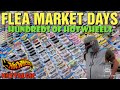 FLEA MARKET DAYS | Hundreds of uncommon Hot wheels found | Toy hunting | Amazing deals