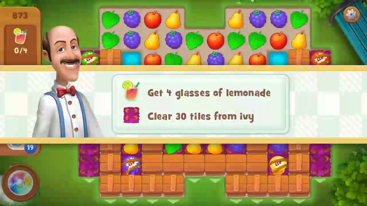 Gardenscapes level 873 youtube