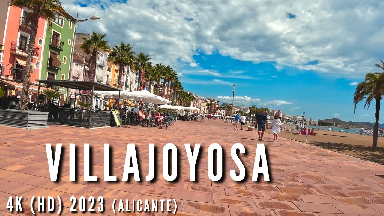 🌞🌍 VILLAJOYOSA 2023 A WONDERFUL and CALM walk Walking Tour (4k)HD🌞🌍