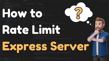 How to add rate limit to Express Server || How to Setup A Nodejs + Express API with Rate Limiting