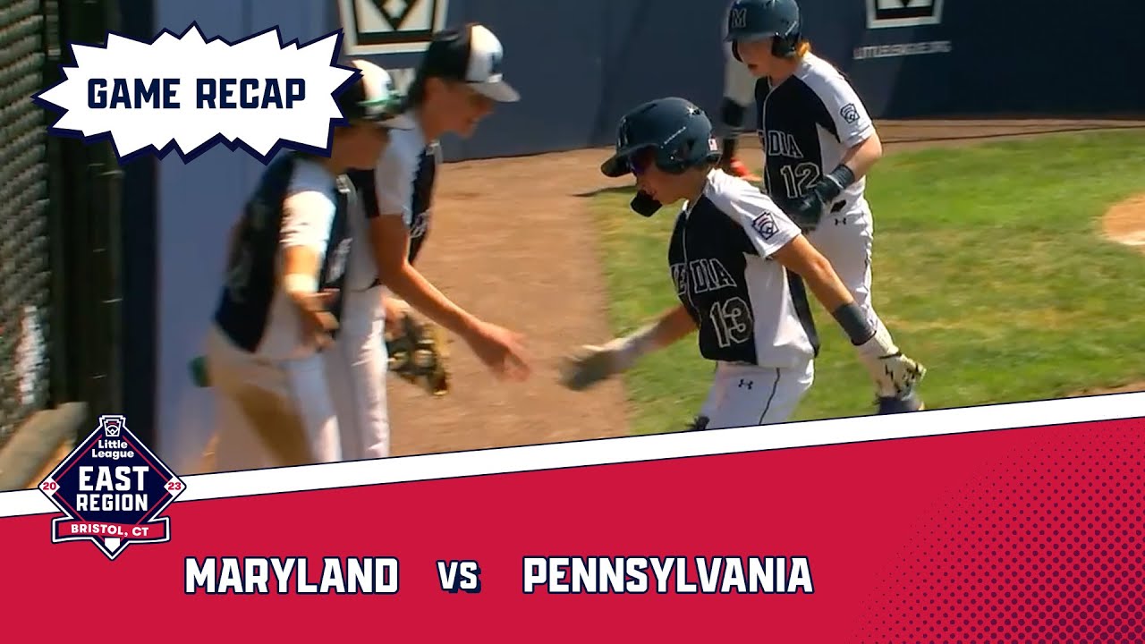 Game Highlights Pennsylvania beats Maryland Little League Baseball
