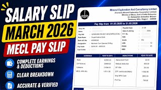 MECL salary slip Details #itijobs #salaryslip #govtjob