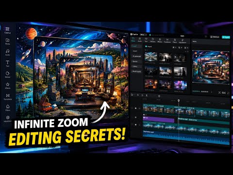 How to Create Infinite Zoom Art Using Canva, CapCut & AI Tools