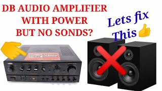 How to repair DB audio AMPLIFIER