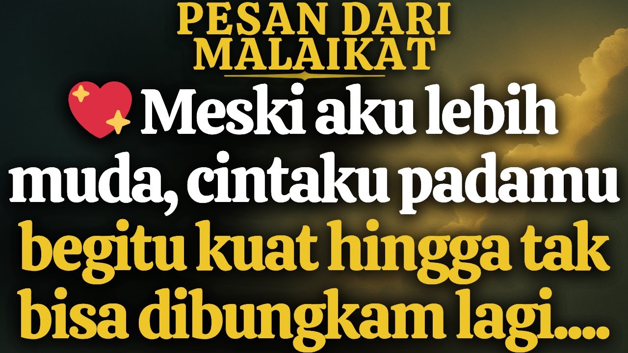 💖 MESKI AKU LEBIH MUDA, CINTAKU PADAMU BEGITU KUAT HINGGA TAK BISA DIBUNGKAM LAGI.....
