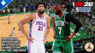 NBA 2K20 - 2K26 Updated Roster | Playoffs Update | New Trade/Sign | Gameplay | 76ers vs Celtics