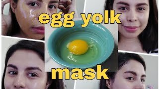 Egg yolk face mask  | DIY mask