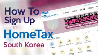How to Sign in HomeTax (South Korea)