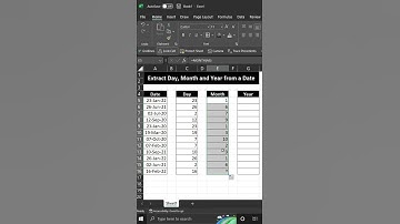 Extract Day, Month and Year from a Date using Date Functions