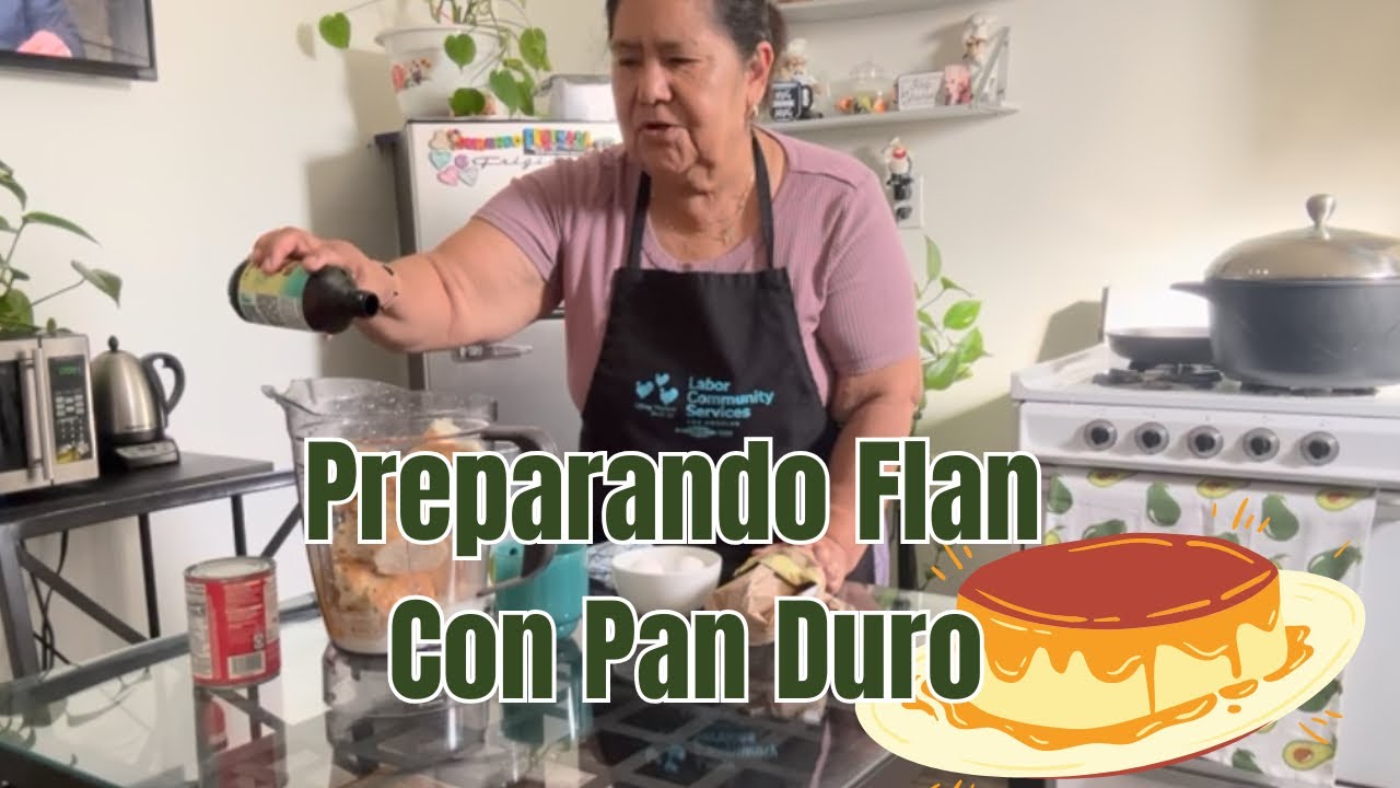 Preparando un rico flan de vainilla ♥️