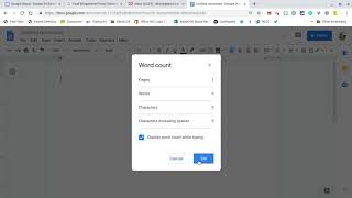 Google Docs LIVE Word Count