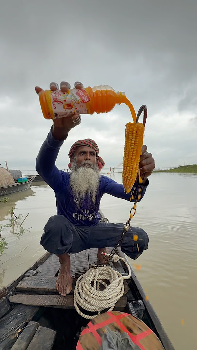 Unbelievable fish catching method with tasty corn bait 24 #fishing #fishinglife #short #riverside