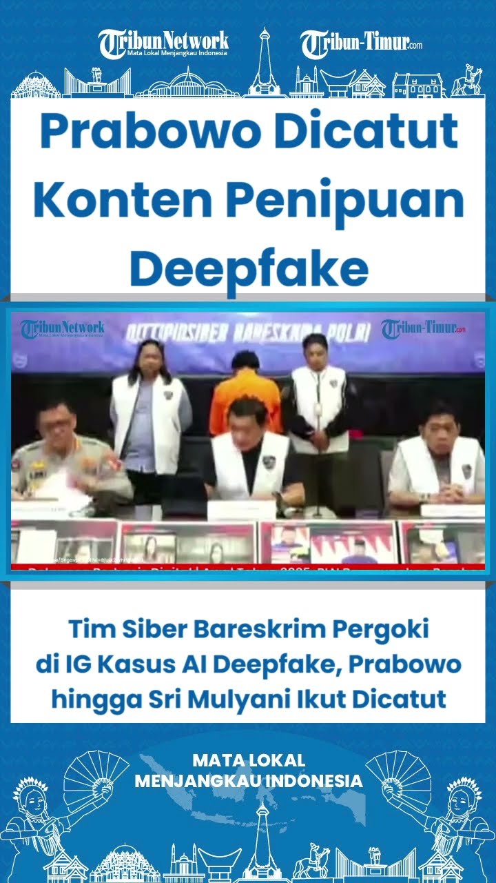 SHORT Tim Siber Bareskrim Pergoki di IG Kasus AI Deepfake, Prabowo hingga Sri Mulyani Ikut Dicatut