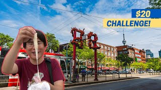 $20 Toronto Chinatown FOOD CHALLENGE! 5 Cheap Eats Toronto Food Tour!