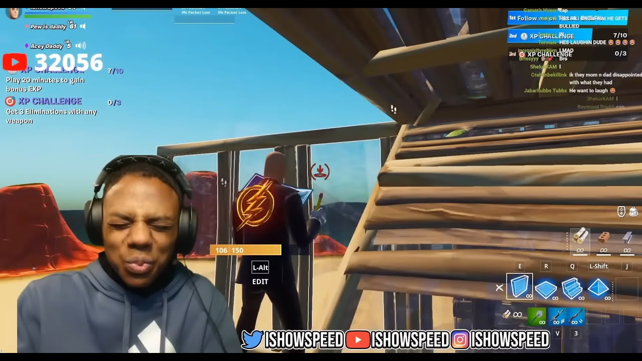 BEST IShowSpeed Try NOT To Laugh Funny Moments - YouTube