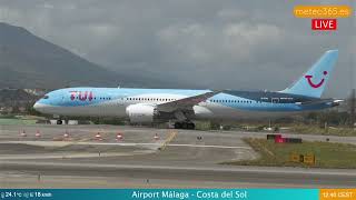 Malaga Airport - 2 departures TUI Dreamliner 787-9 Sunday 2th of June 24