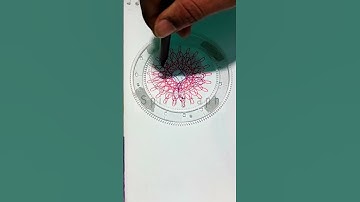 Simple Spirograph #ytshorts #youtubeshorts #spirograph #red #purple #blue #trending #shorts #diy