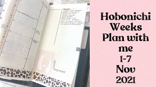 Hobonichi weeks ||  1-7 November 2021 || plan with me || EDC