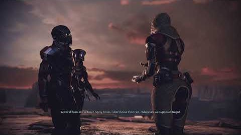 Mass Effect 3: LEGENDARY EDITION - Peace between Geth and Quarians (paragon speech)