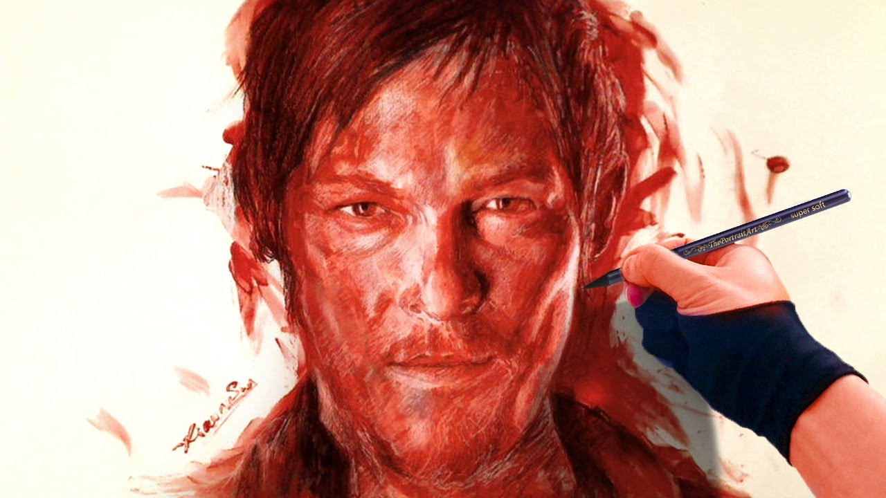 This Art video, WTF?!!! Walking Dead - Daryl Art Painting