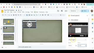 Tech Tip Tuesday - Customize Video Settings within Google Slides