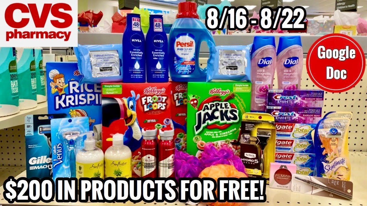 CVS Free & Cheap Coupon Deals & Haul | 8/16 - 8/22| $200 in Personal Care Freebies & Money Makers! 🔥