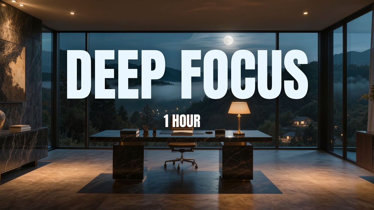 Night Deep Focus Music - 1 Hour Productivity Session (No Distractions)