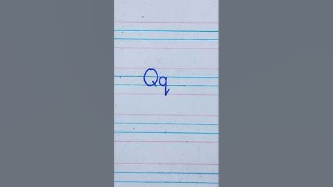 How to write Q in Cursive Writing | a-z cursive handwriting #shorts #handwriting #cursivewriting