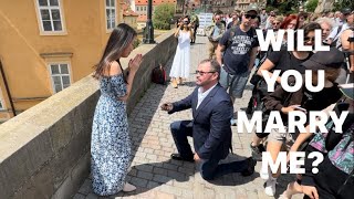 Will You Marry Me? Charles Bridge Prague, Czech Republic