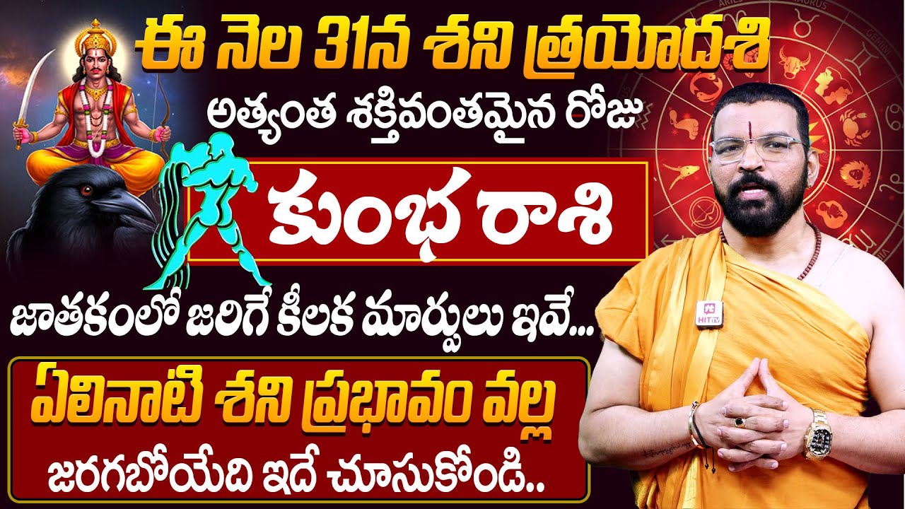 కుంభ రాశి : Shani Trayodashi 31st Jan Effects On Kumbha Rasi | S.V Nagnath - Ph - 9859853336