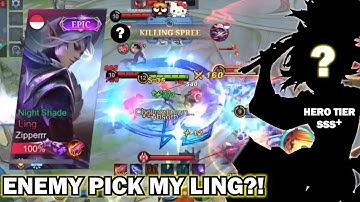 ENEMY PICK MY LING SO I DESTROY HIM USING THIS HERO!  - Mobile Legends