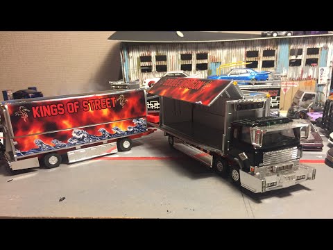 1/64 デコトラ 双載龍 ダブルドラゴン制作 ミニデコ アオシマ