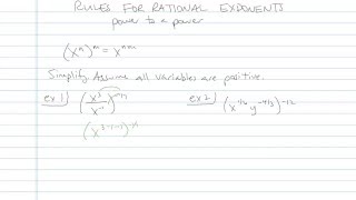 Rules for Rational Exponents - Problem 5