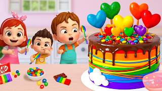 Miniature Rainbow Cake Tutorial 🌈 Satisfying Mini Rainbow Chocolate Heart Cake Recipe 💖🎂 Yummy Teeny screenshot 5