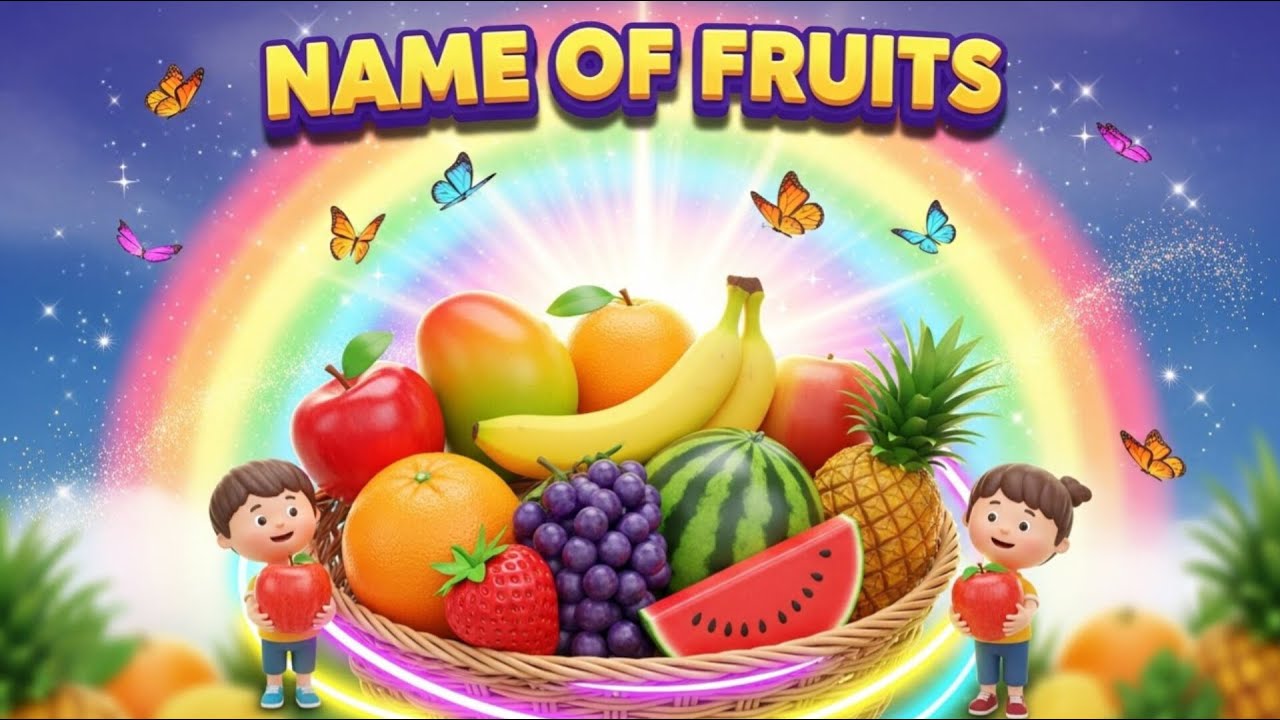 🧠We Will Learn Today About Fruits🎈🌈 Early Learning Made Fun & Easy!