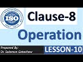 Quality Management System QMS ISO 9001 : 2015-Clause 8 Operation