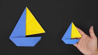 Origami Sailboat  How to Fold