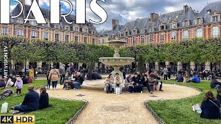 🇫🇷[PARIS 4K] WALK IN PARIS "1HOUR BEAUTIFUL MARAIS WALK" (4K60 FPS VERSION) 11/MAY/2024