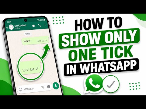 How To Show Only One Tick In WhatsApp – Control Message Status & Privacy Settings (Easy Tutorial)