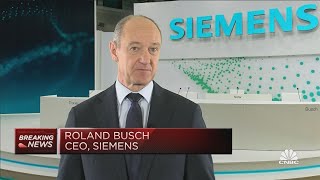 Siemens CEO: Manufacturing capacity has been slowed by supply shortages