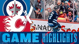 Winnipeg Jets vs. Calgary Flames - Game Highlights