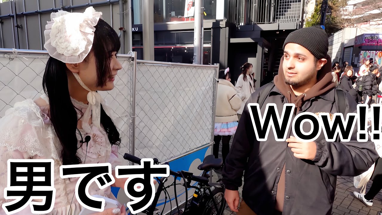 【ロリータ服で原宿立ってたら外国人にナンパされまくって大行列起きたwww】