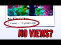 What is the oldest with 0 views